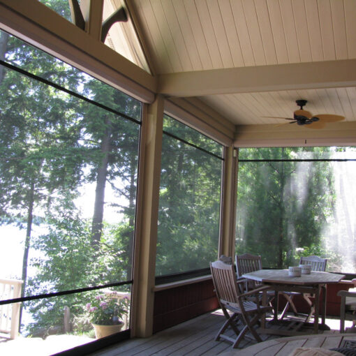 Rochester Hills motorized retractable porch screens